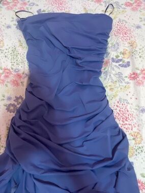 Lavender/purple strapless dress